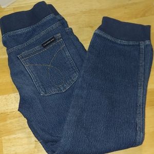 Calvin Klein Jeans Elastic Waist Blue Jeans Child Size 6